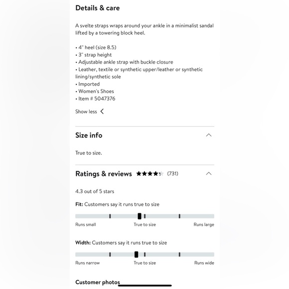 STEVE MADDEN “Carrson” ankle strap block heel sandals, Size 6.5M, Blush nude - Picture 6 of 6